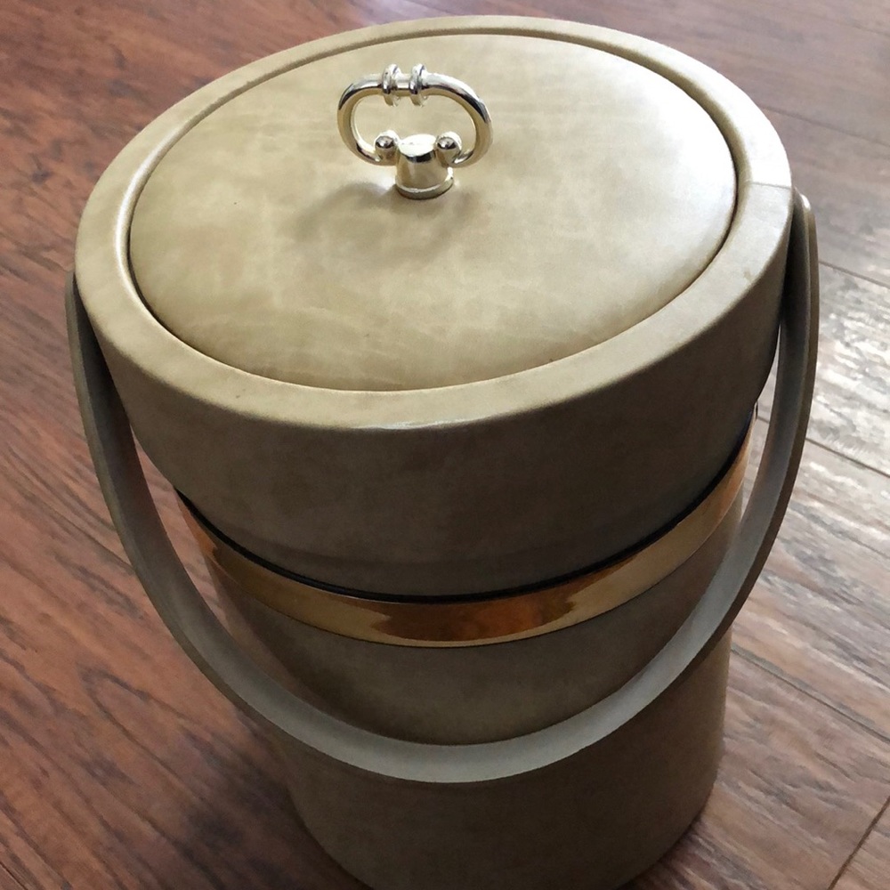 Vintage Shelton-Ware Ice Bucket with Tongs